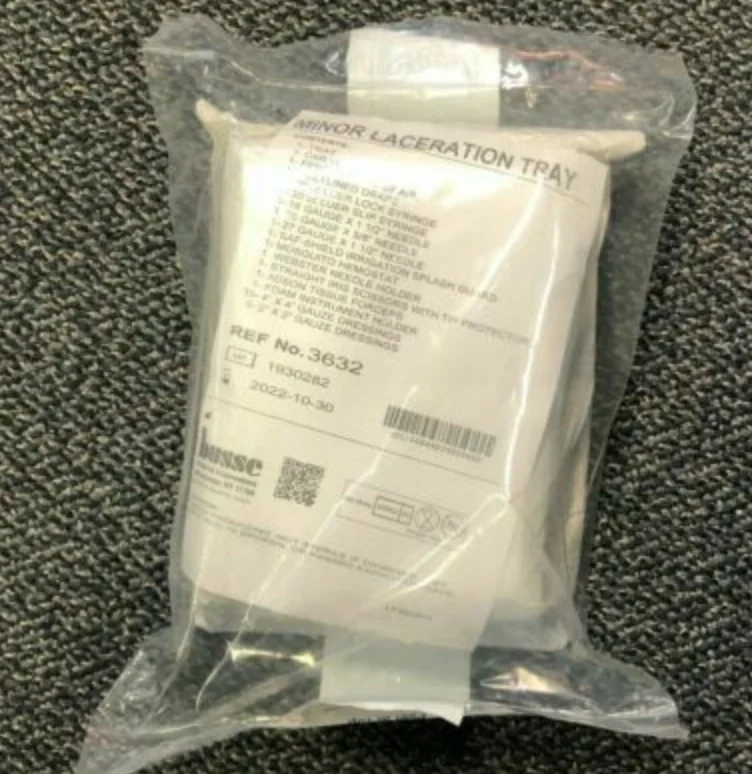 - Dog disposable foam shower gel BUSSE MEDICAL EMERGENCY MINOR LACERATION TRAY 10/22
