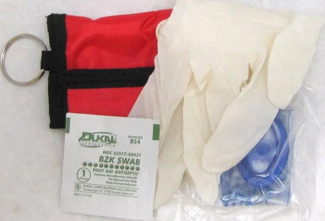 - Cat hair ball removal and hair removal cream CPR MASK POUCH GLOVES & WIPES