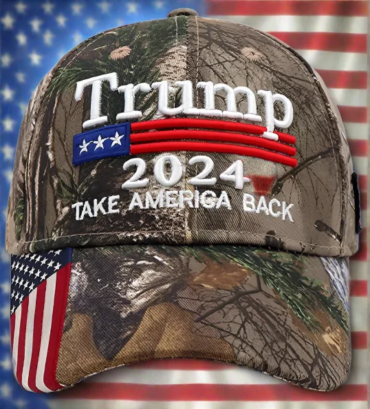 - Cat stress soothing spray Trump 2024 Camo Take America Back Embroidered Baseball Hat