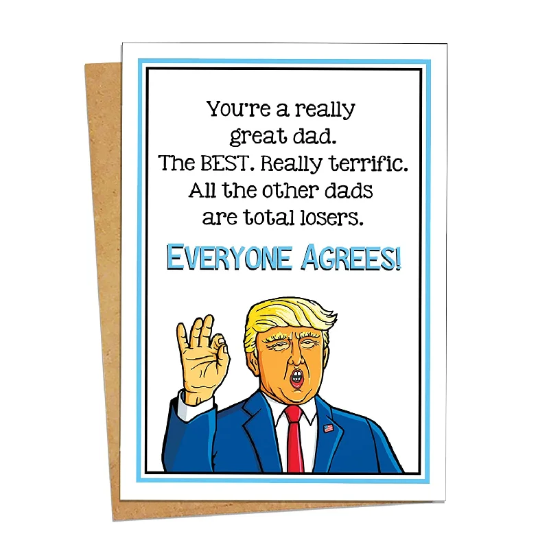 - Dog heart rate monitoring collar Funny Donald Trump Birthday Card for Dad Father