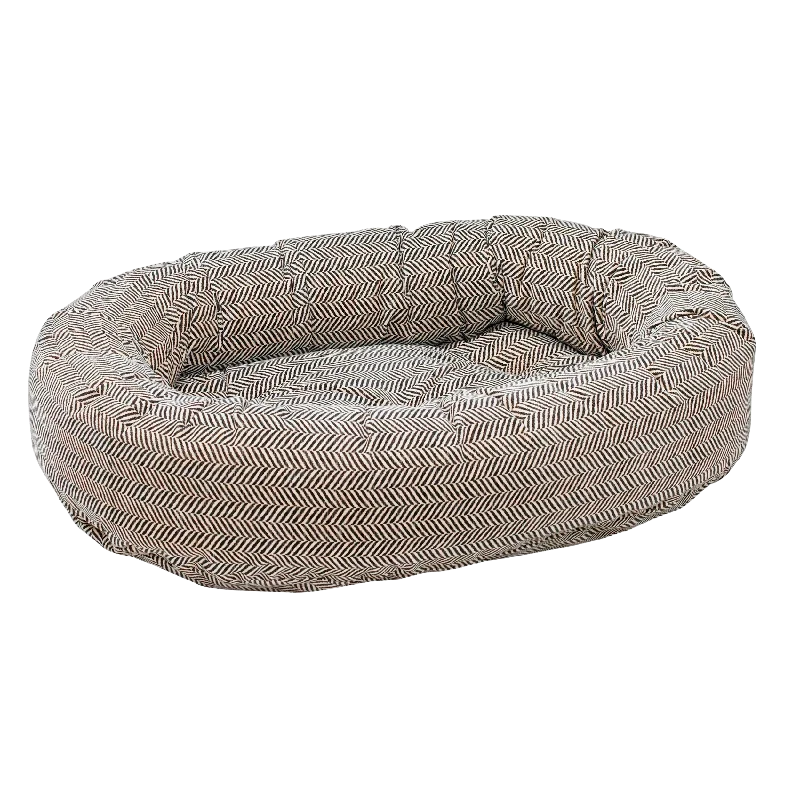 - Pet electric nail grinder silent model Donut Bed | Herringbone Microvelvet