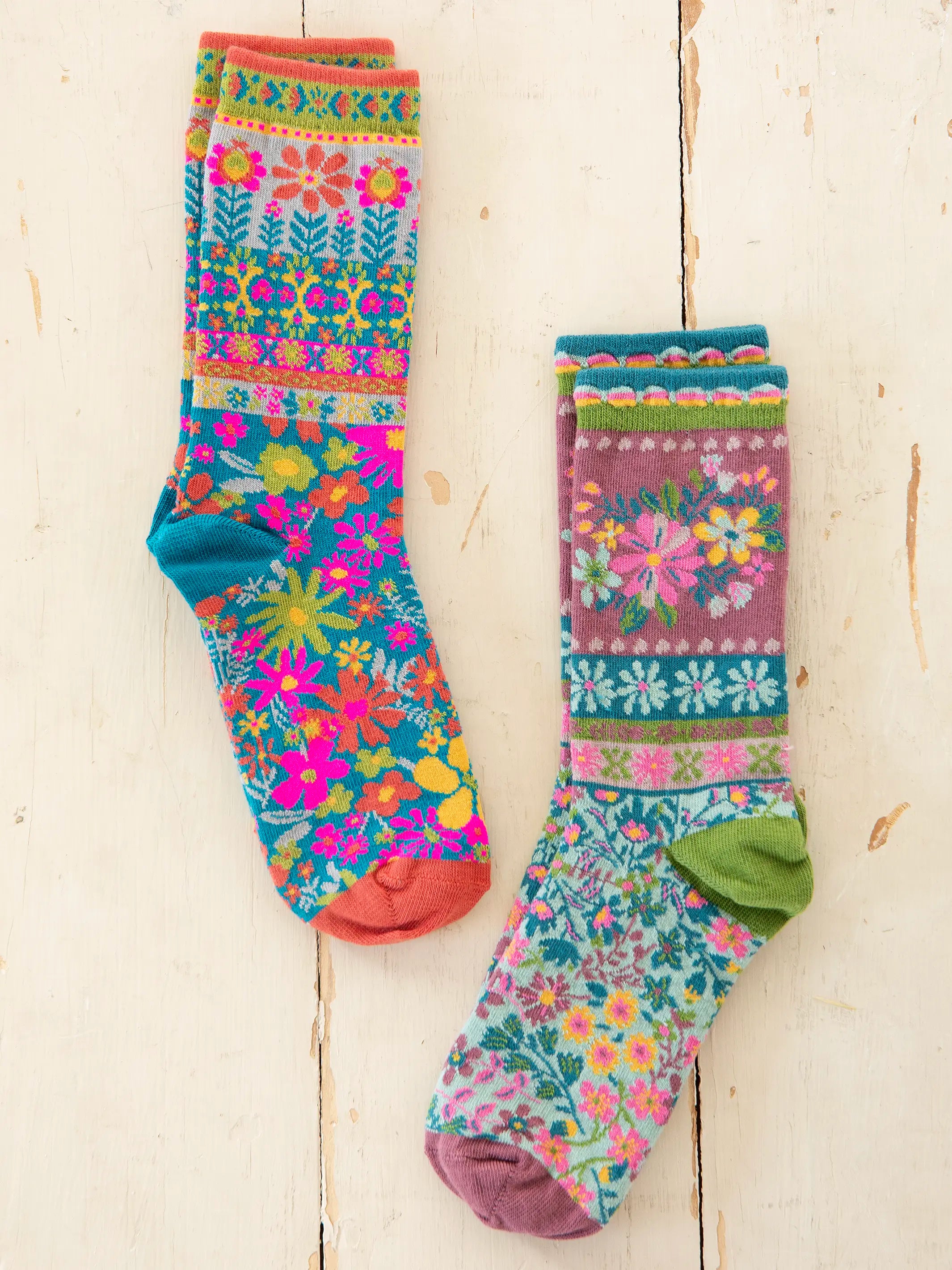 - Pet electric nail grinder silent model Boho Sock Set, Set of 2 - Blue Flower