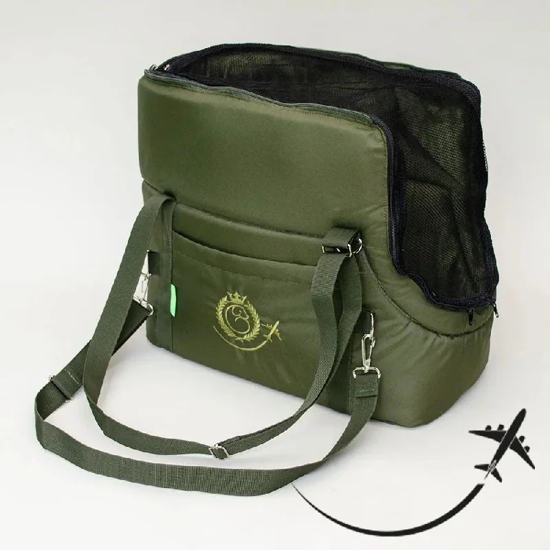 - Dog heart rate monitoring collar Hundetasche fürs Flugzeug "AIR" Lunch & Dinner - oliv
