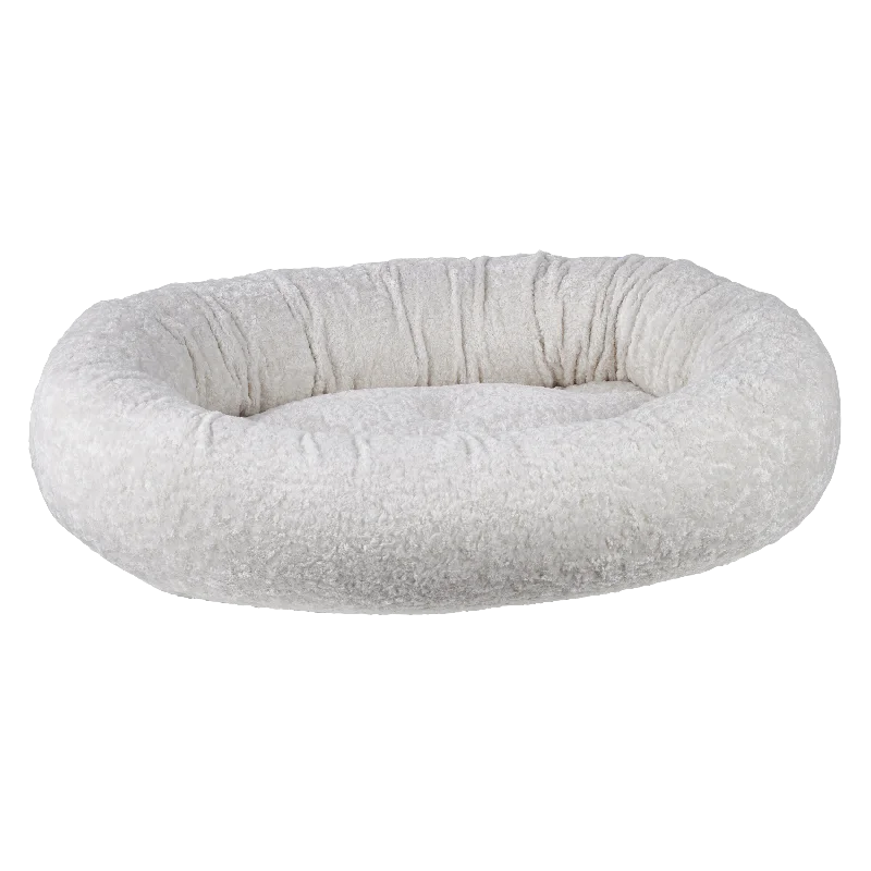 - Pet monitor with camera Donut Bed | Ivory Sheepskin Faux Fur