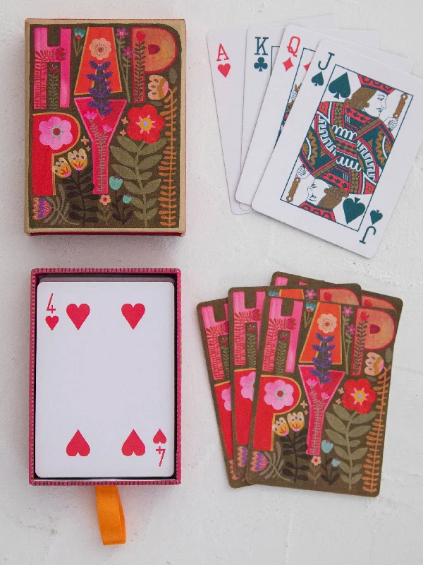  -Explosion-proof leash FOR LARGE dogs Deck of Playing Cards - Happy