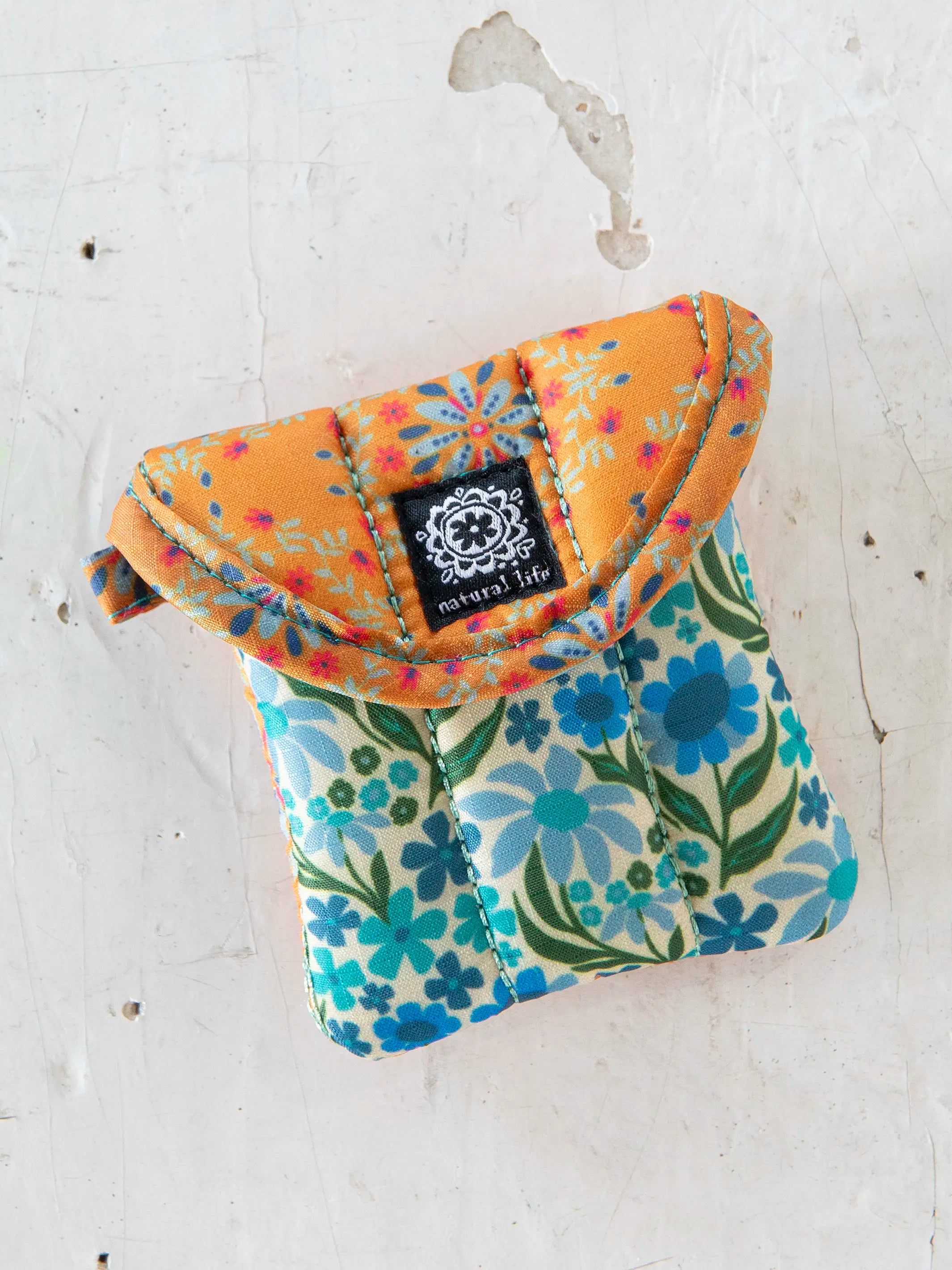  Earbud Case - Yellow Garland Medallion