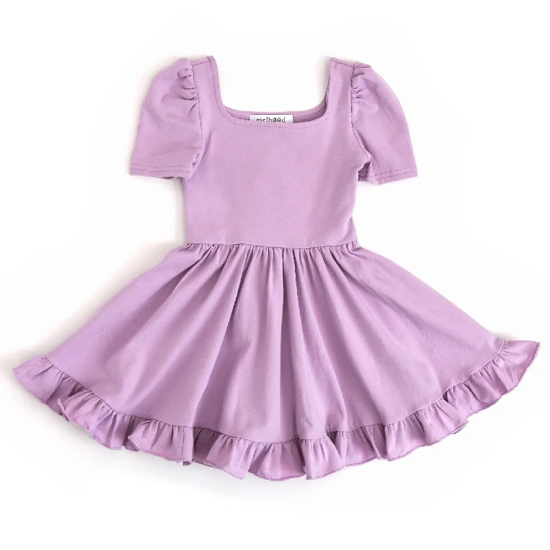 - Pregnant cat delivery room warming box Lavender Mod Twirl Dress