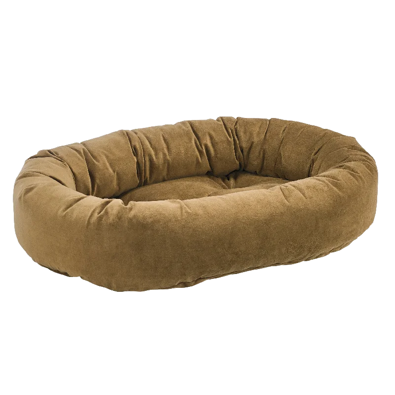 - Deodorizing cat litter tofu litter Donut Bed | Toffee Microvelvet