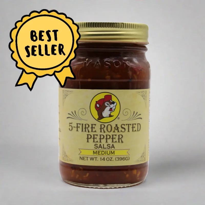  -Splash-proof food bowl AND Anti-choking slow food bowl Buc-ee's 5-Fire Roasted Pepper Salsa - Medium