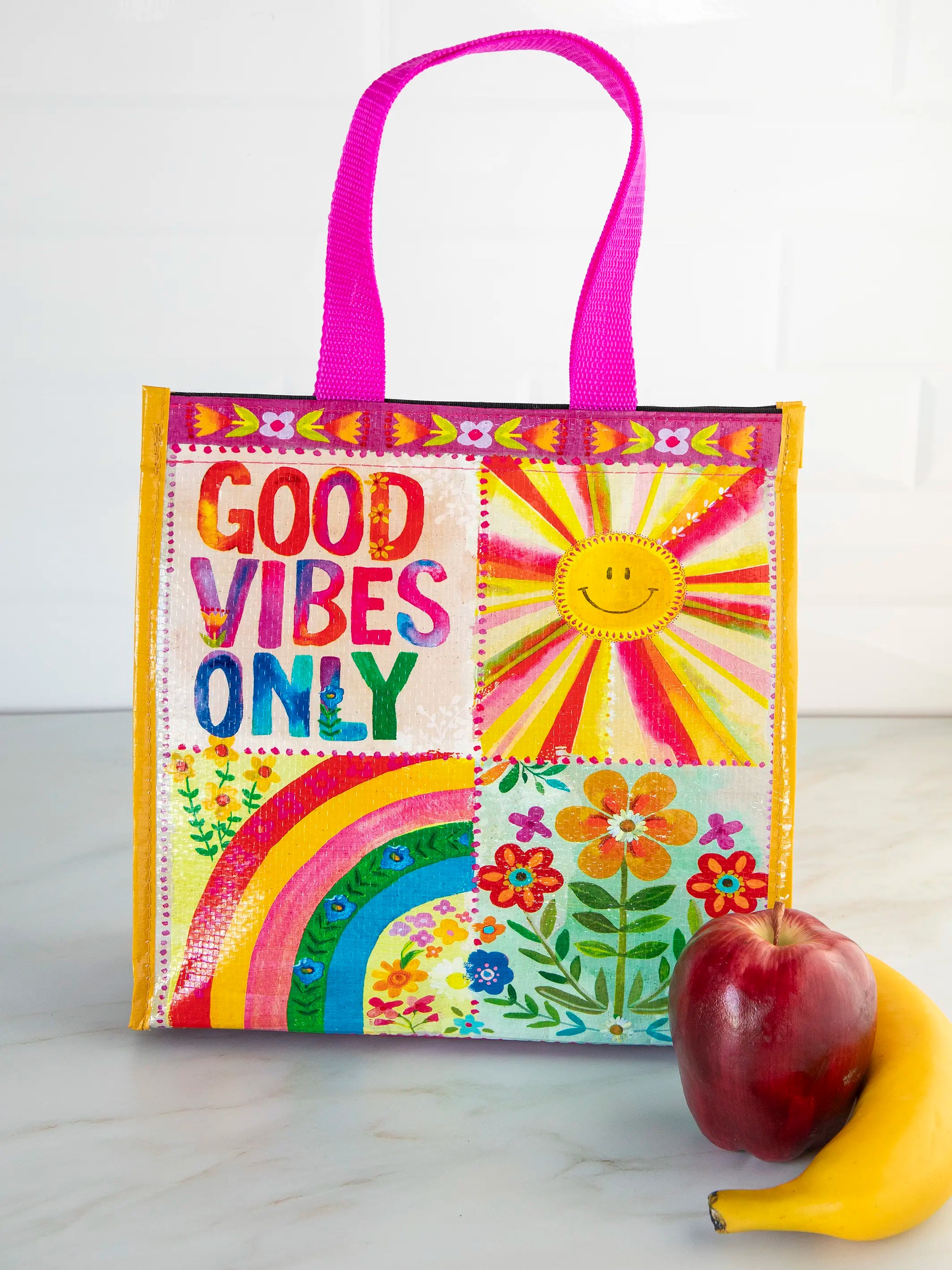 - Pet tear stain cleaning wipes Insulated Lunch Bag - Good Vibes