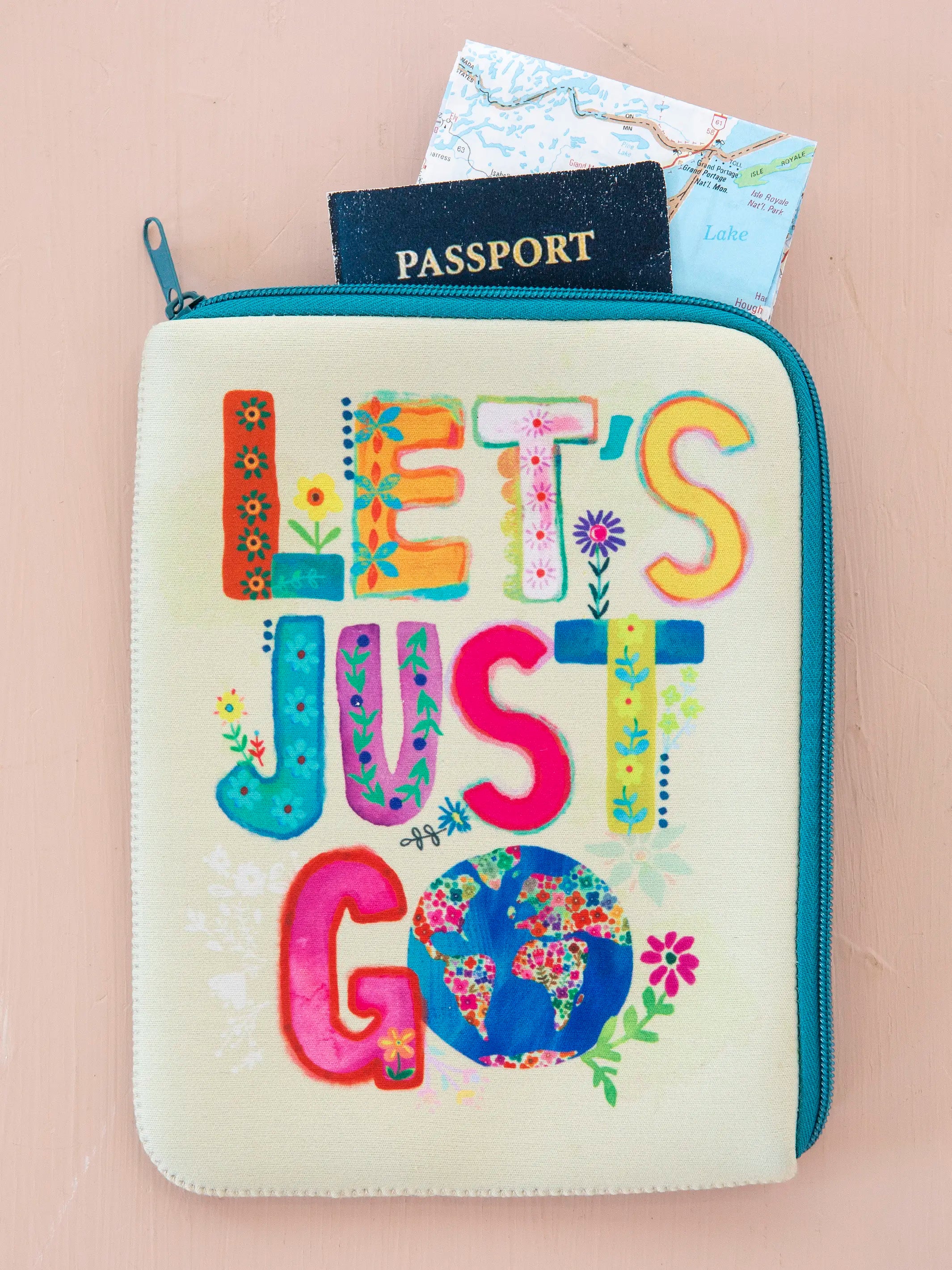 - Rabbit grass rack to prevent waste food box Travel Document Pouch - Let's Just Go