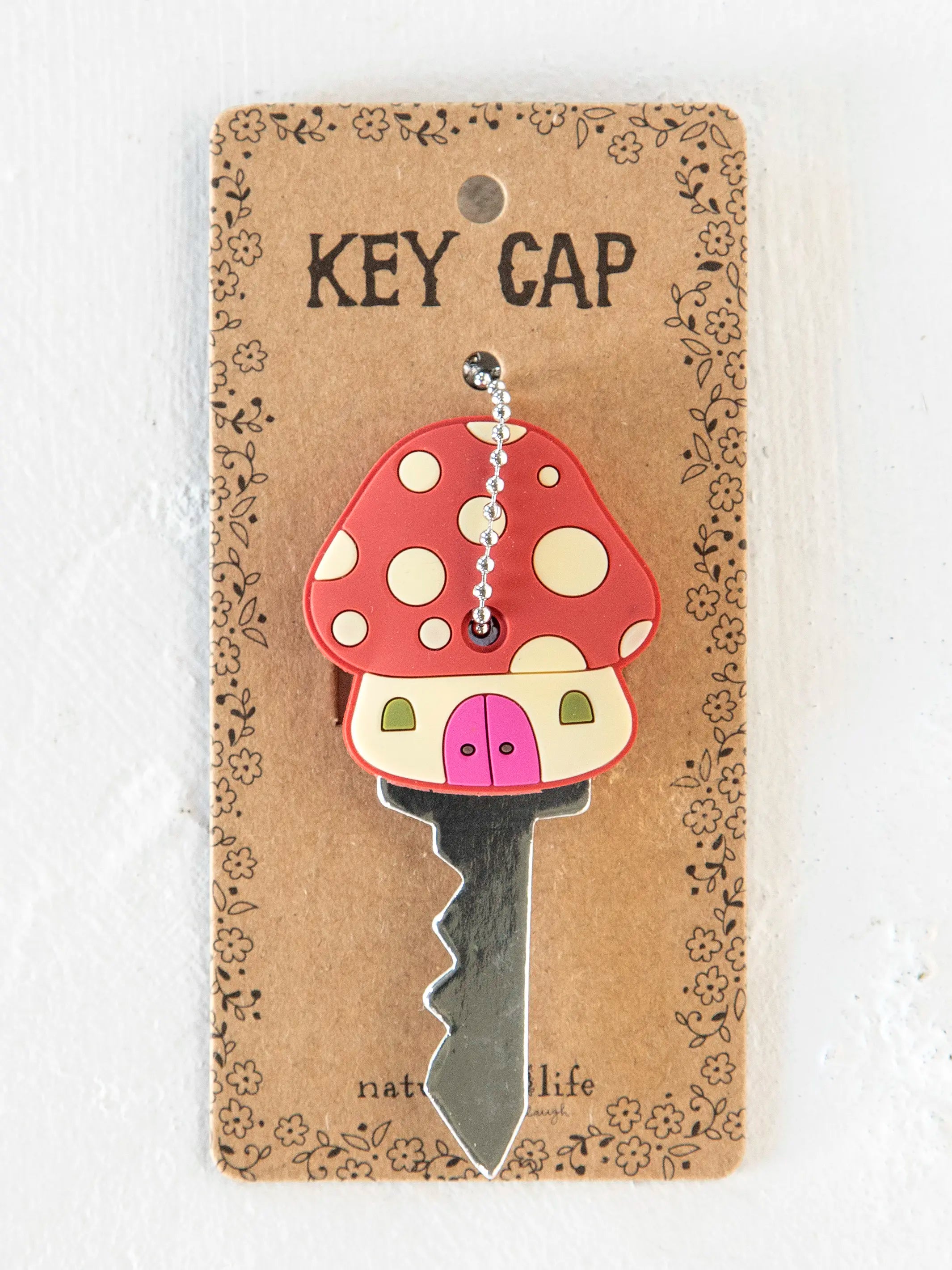 - Chinchilla cooling ice nest ceramic plate House Key Cap - Mushroom