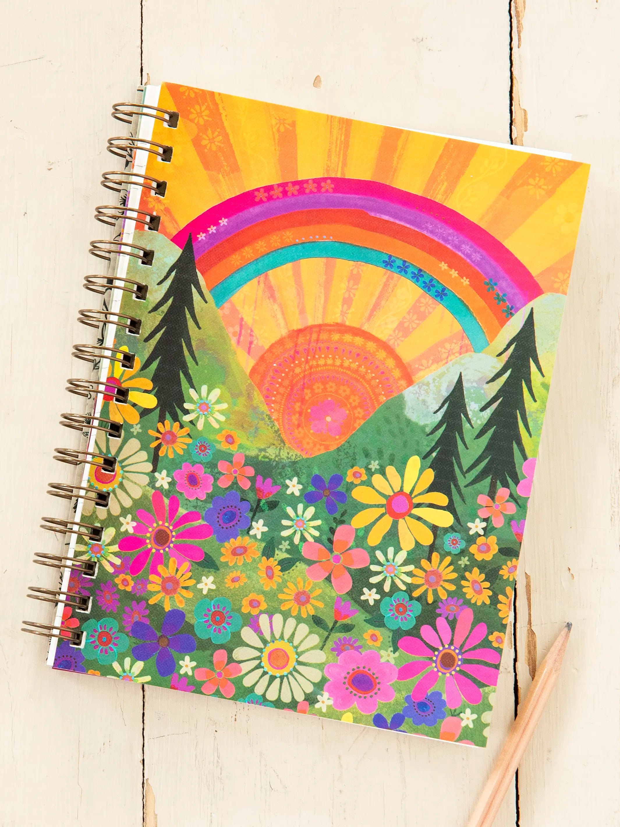- Automatic induction pet water dispenser Spiral Notebook - Sunshine