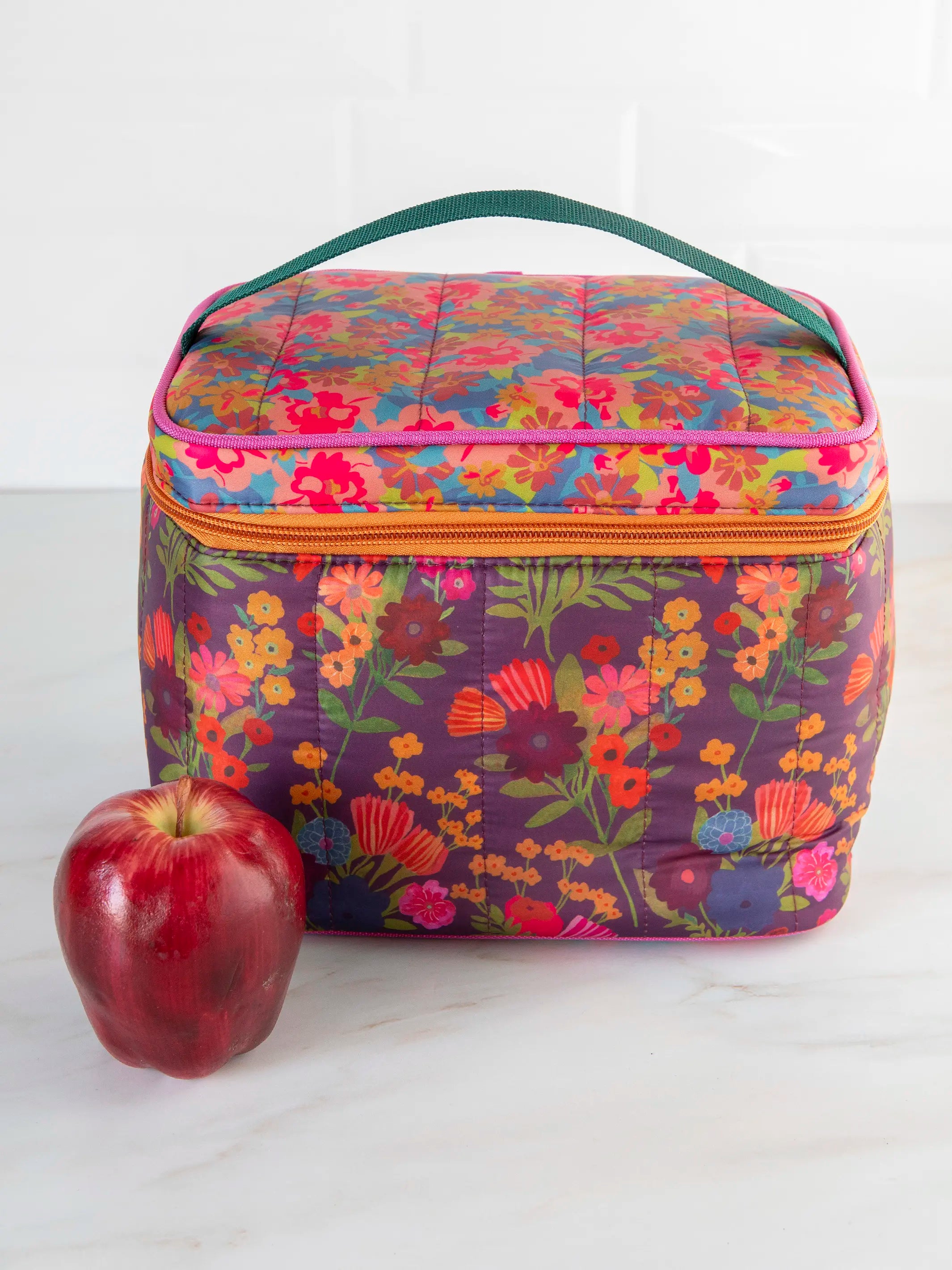 - Winter warm clothes for short-haired dogs Lunchbox Mini Cooler - Blue Pink Clusters
