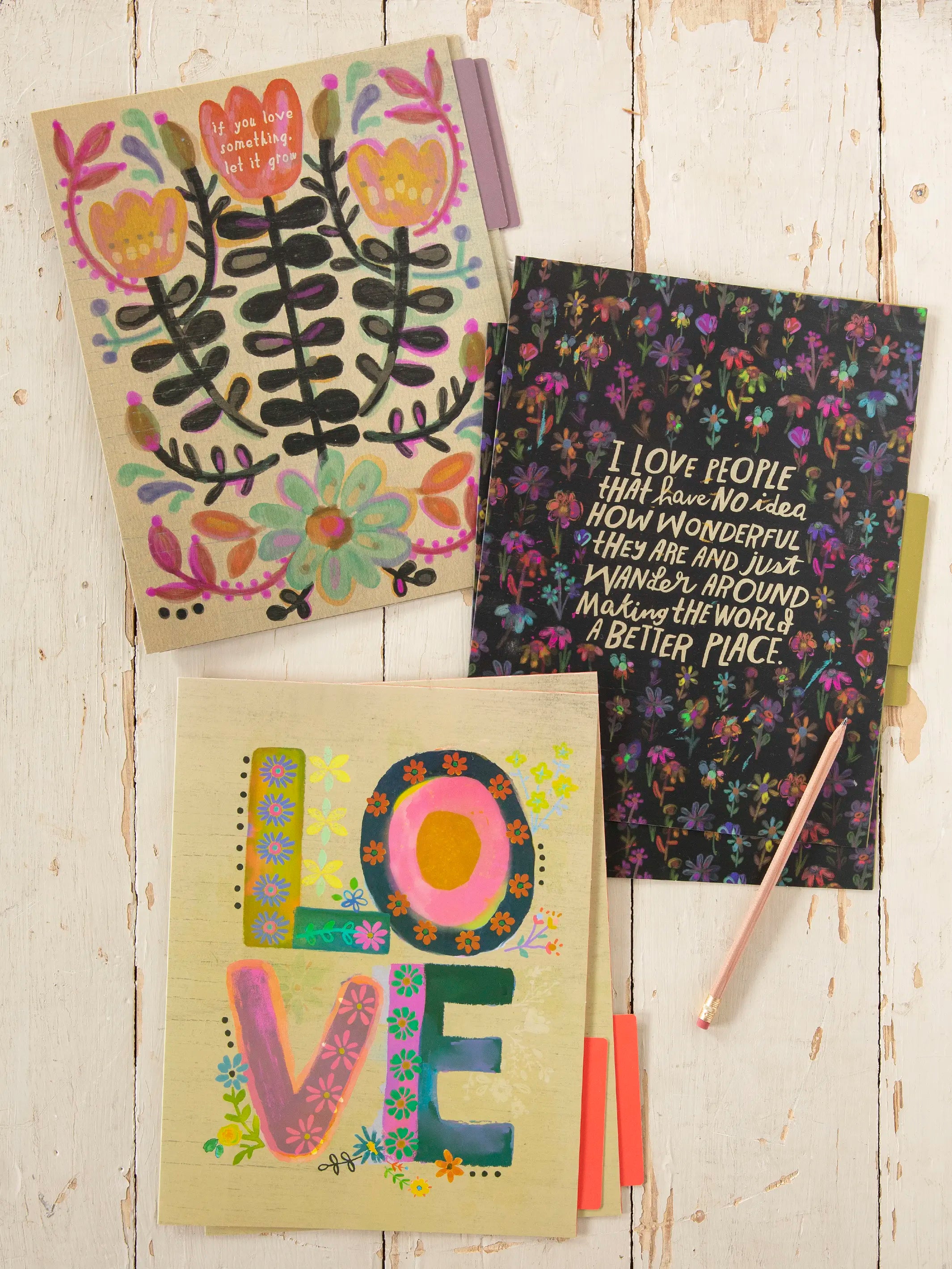 - Dog anti-slip mat Colorful File Folders, Set of 6 - Multi Love