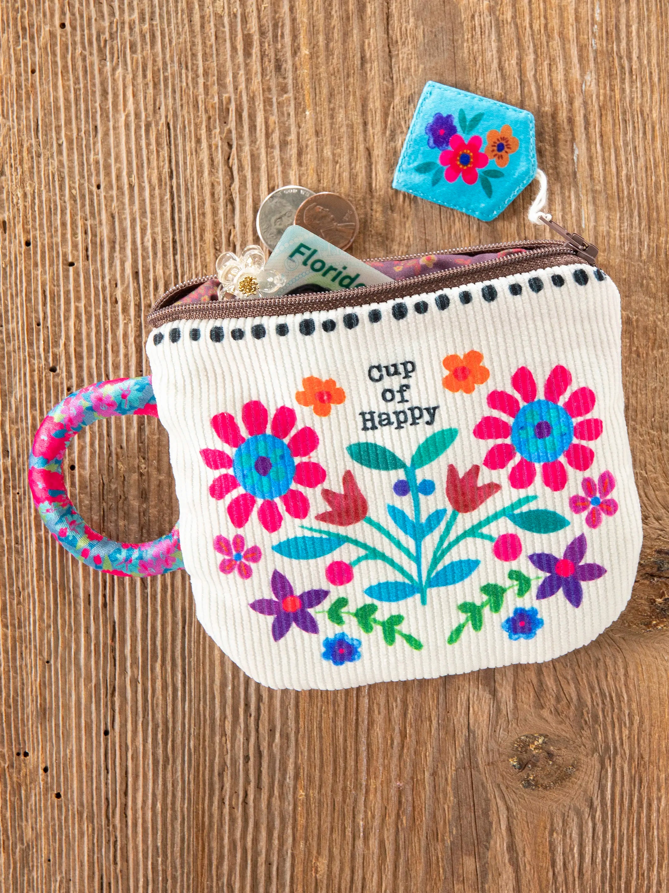 - Cat stress soothing spray Cup of Happy Zippered Pouch