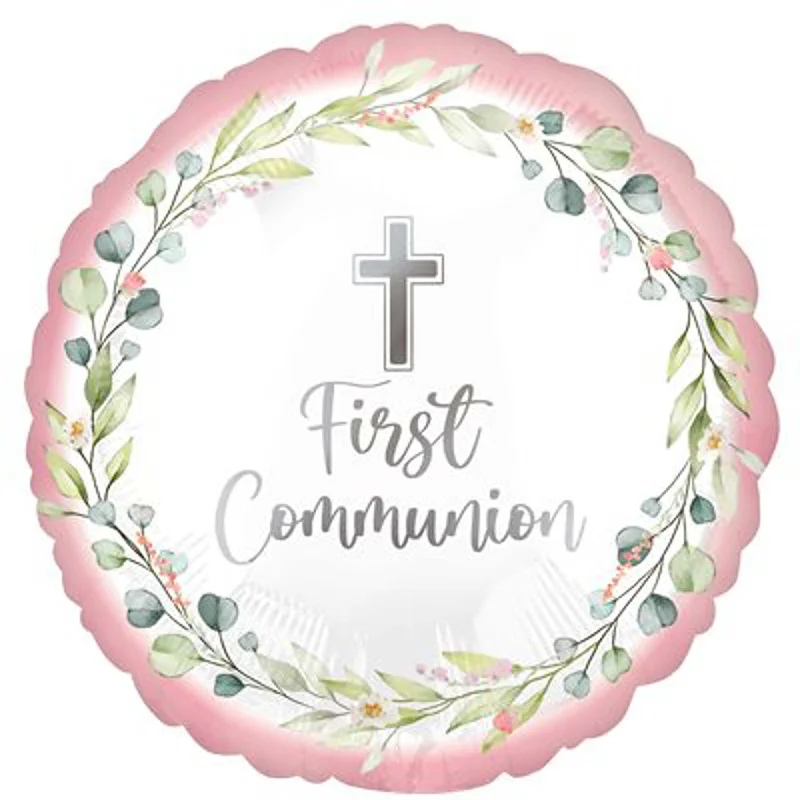 - Pet water dispenser UV sterilization version My First Communion Pink Foil Balloon, 18 Inches, 1 Count