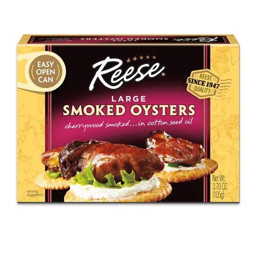 - Pet diabetes prescription food Reese Oysters - Smoked - Large - 3.7 Oz - Case Of 10