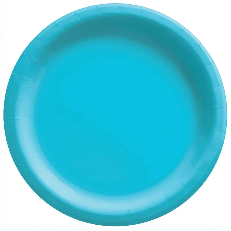 - Pet tear stain cleaning wipes Caribbean Blue Round Paper Plates, 7 Inches, 20 Count