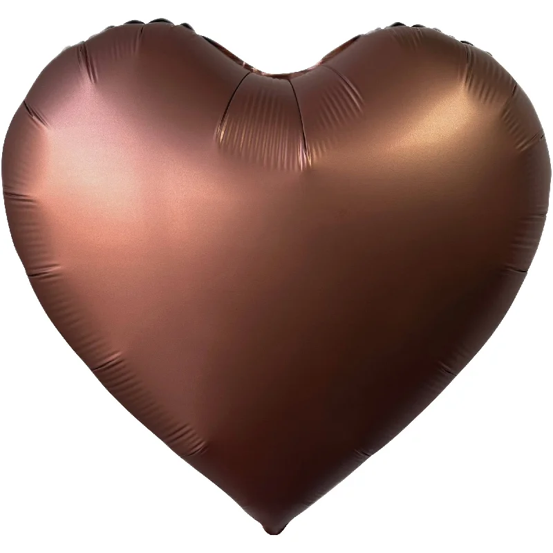 - Pet smart GPS locator Satin Luxe Cacao Heart Shaped Foil Balloon, 18 Inches, 1 Count