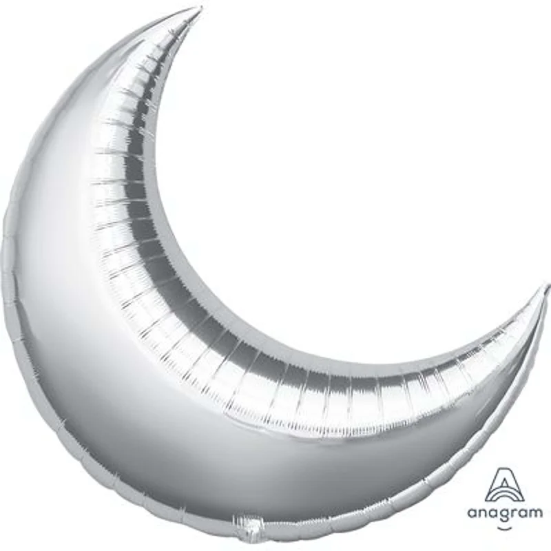  -Anti-scratch sofa protective cover Silver Moon Supershape Foil Balloon, 26 Inches, 1 Count