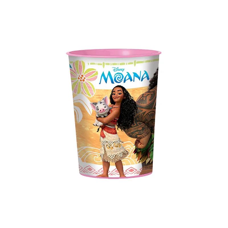 - Car dog seat belt Disney Moana Pink Party Favor Cup, 16 oz, 1 Count