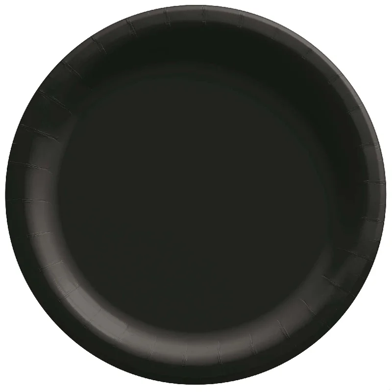 - Pregnant cat delivery room warming box Jet Black Round Paper Plates, 7 Inches, 20 Count