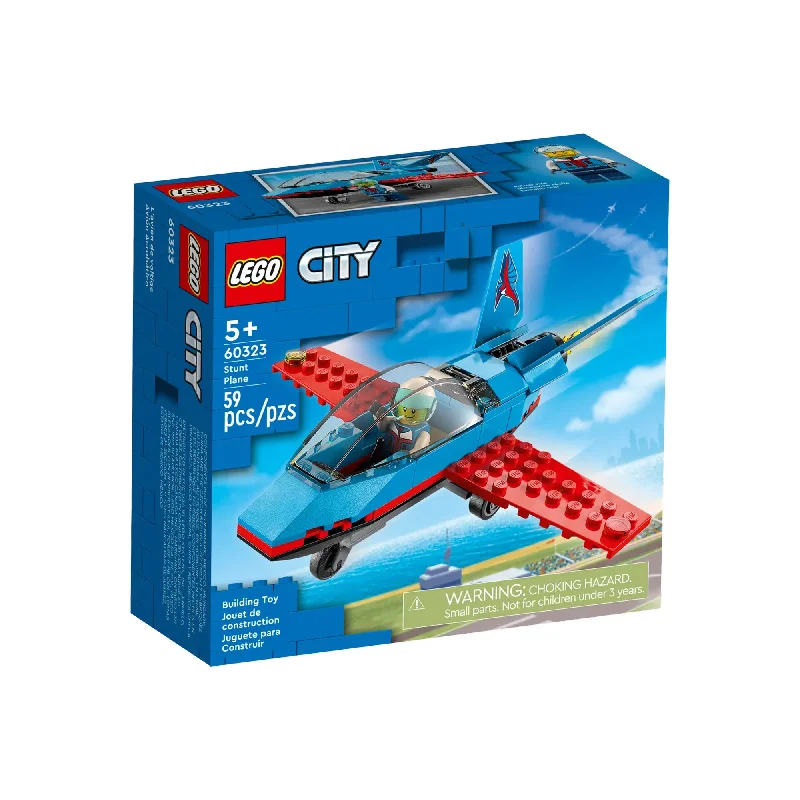 - Remote interactive pet feeder LEGO City Stunt Plane, 60323, Ages 5+, 59 Pieces