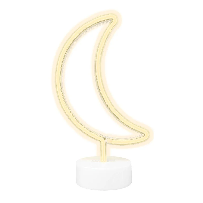  Eid Celebration Moon Standing LED Light, 11 x 6 Inches, 1 Count