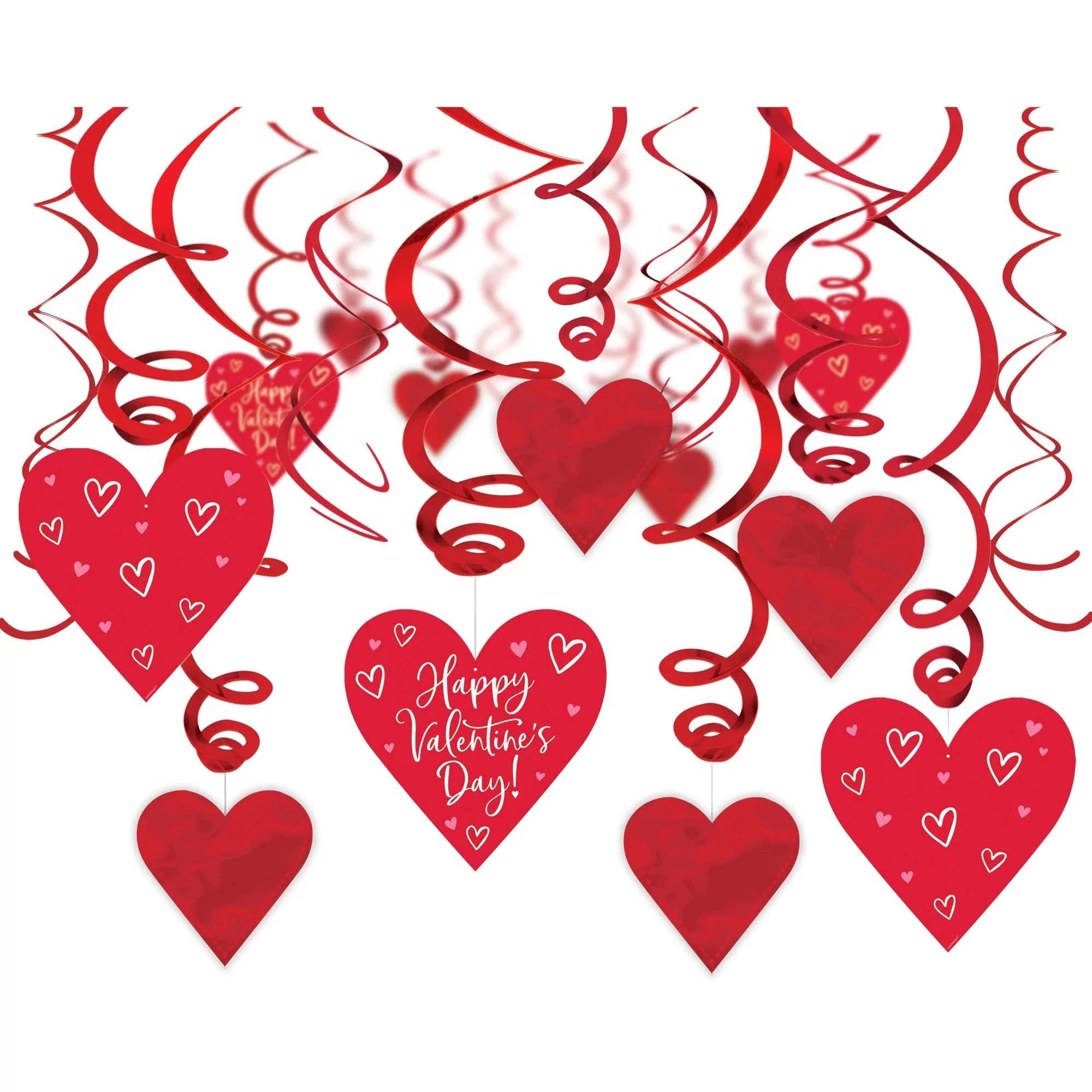  Valentine's Day Decorative Swirls Value Pack, 30 Count