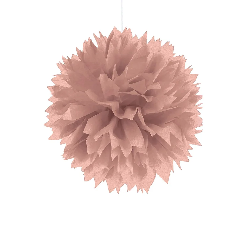  -Explosion-proof leash FOR LARGE dogs Rose Gold Fluffy Paper Decoration, 16 Inches, 3 Count
