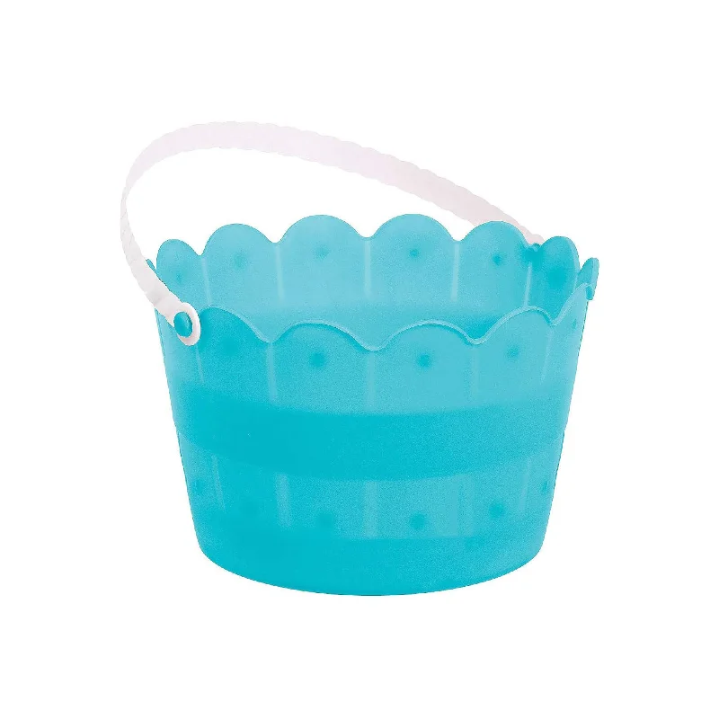 - Remote interactive pet feeder Blue Easter Plastic Scalloped Bucket, 6 x 8 Inches, 1 Count