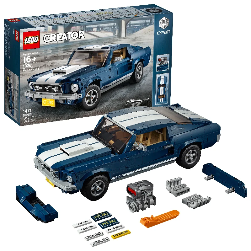 - Pet monitor with camera LEGO Creator Ford Mustang, 10265, Ages 16+, 1471 Pieces