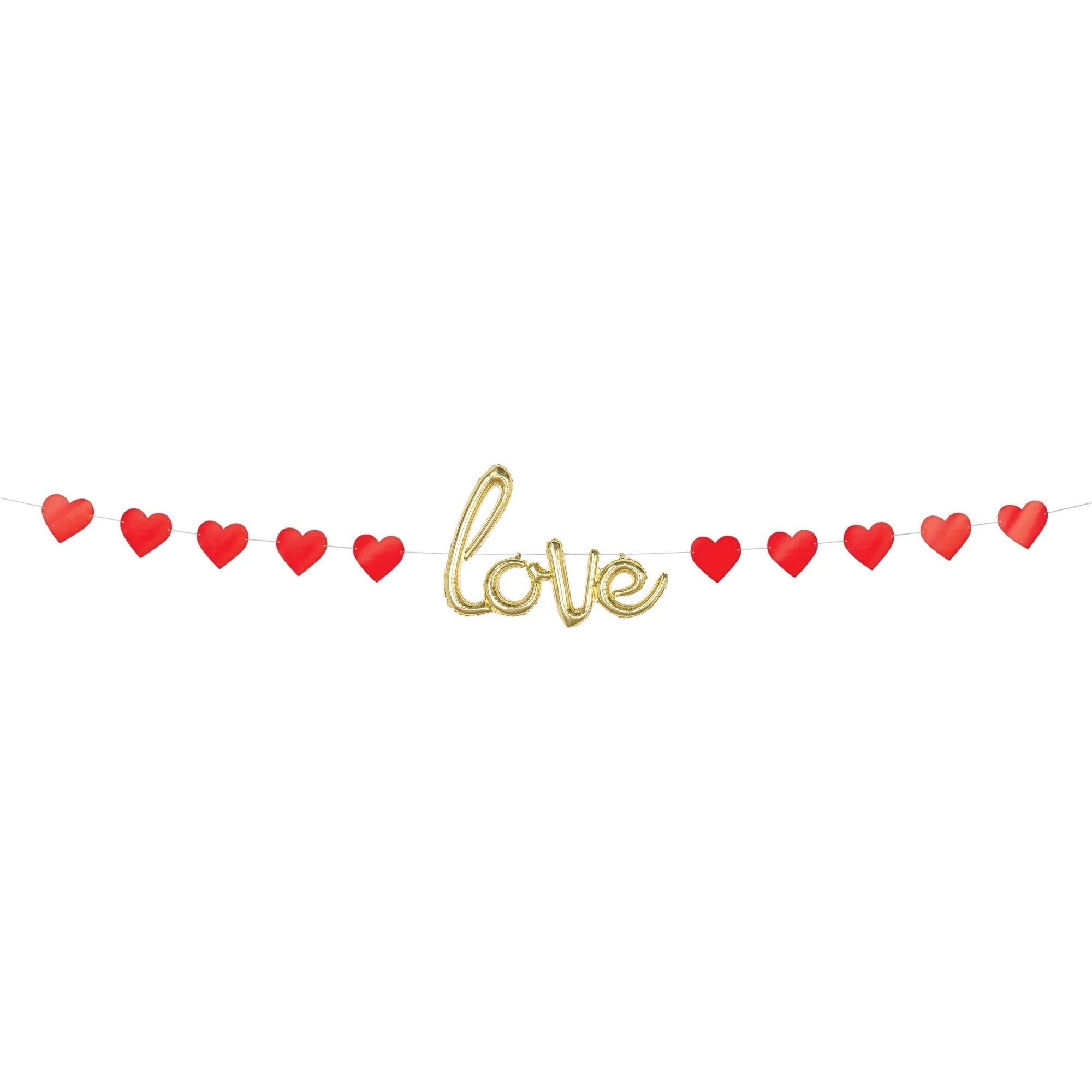 - Pet tear stain cleaning wipes Balloon Love Banner Kit, 240 Inches, 1 Count