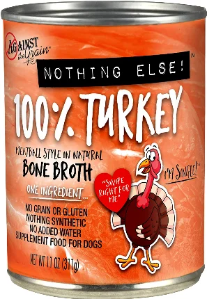 Against the Grain 100% Turkey Nothing Else Dog Food -11 oz.