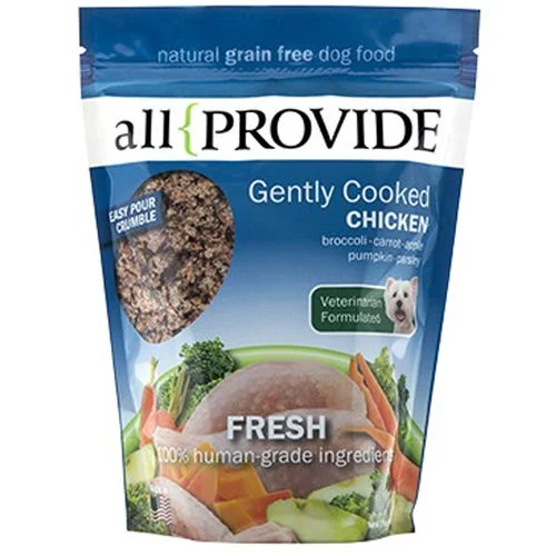 Allprovide Gently Cooked Chicken Crumble Grain-Free Frozen Dog Food