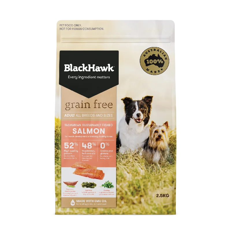 Black Hawk Grain Free Adult Salmon Dry Dog Food