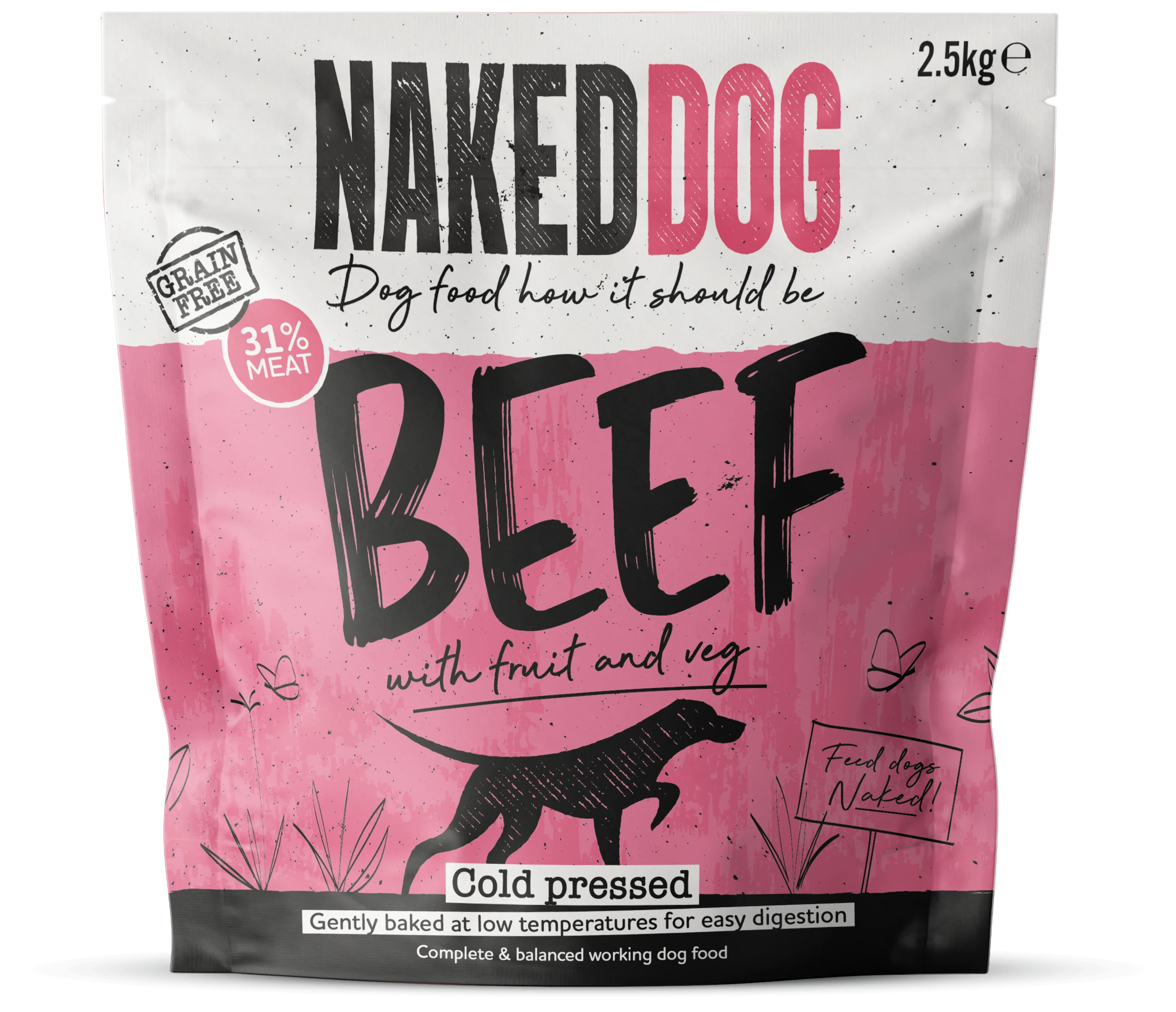 NAKEDDOG Cold Pressed Beef 2.5kg