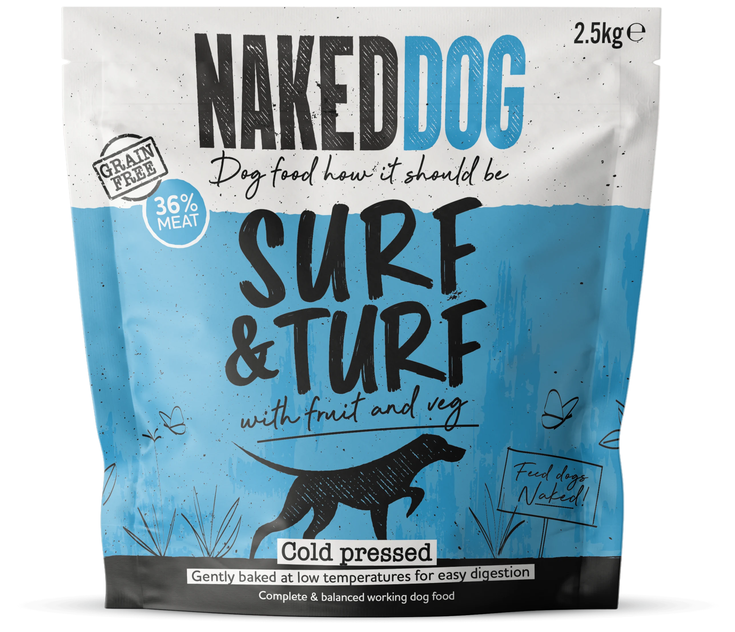 NAKEDDOG Cold Pressed Surf & Turf 2.5kg