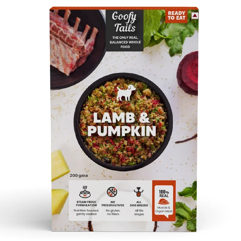 Goofy Tails Wet Dogs and Puppies Food - Lamb and Pumpkin