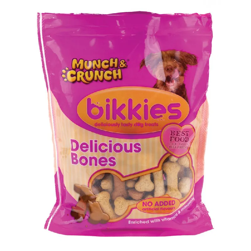 MUNCH & CRUNCH DOG BIKKIES DELICIOUS BONES 400 GM