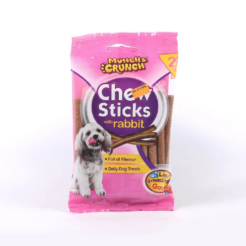 MUNCH & CRUNCH DOG FOOD CHEW STICKS RABBIT 180 GM