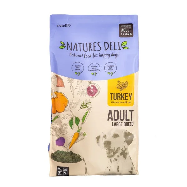 Natures Deli Adult Large Breed Turkey and Rice Dry Dog Food 12kg