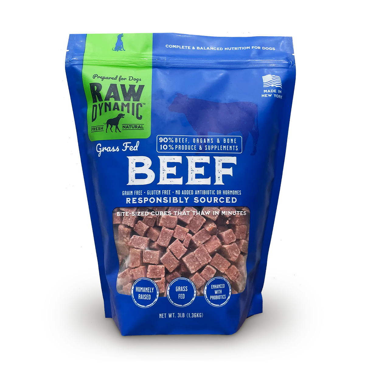 Raw Dynamic Frozen Beef Formula For Dogs