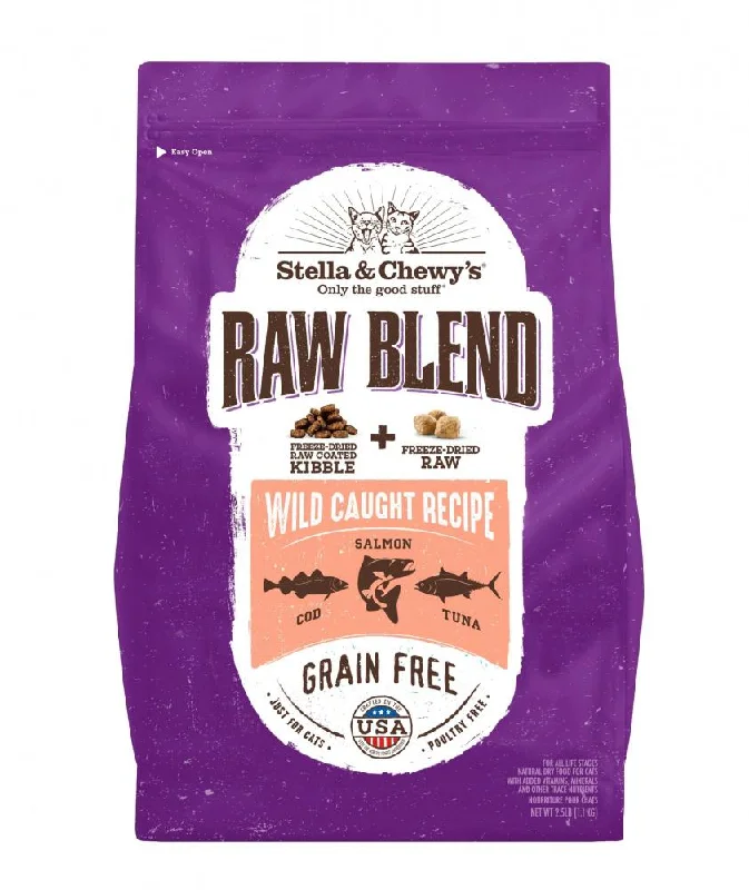 Stella & Chewy's Raw Blend Kibble Wild Caught Recipe Dry Cat Food