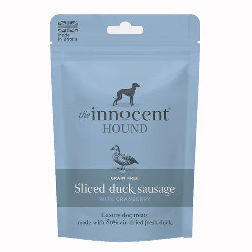 The Innocent Hound Sliced Duck Sausages with Cranberry 70g