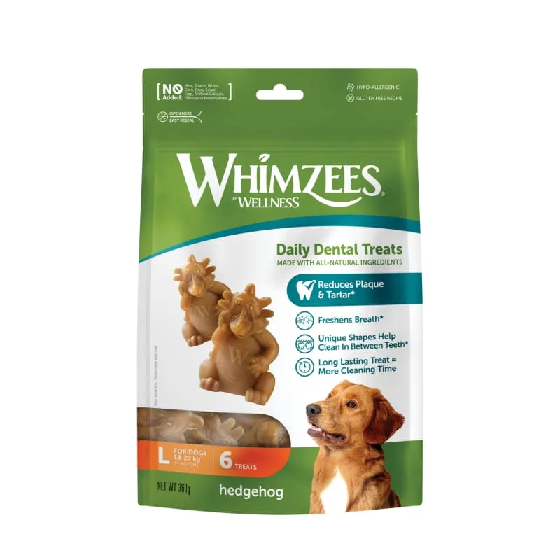 Whimzees Hedgehog Large Natural Dog Treats 360g