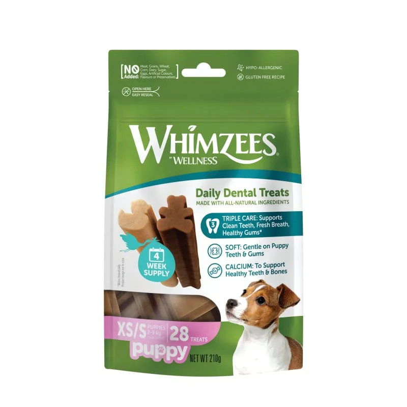 Whimzees Puppy Grain-free Dental Dog Treats (XS/S) 224g