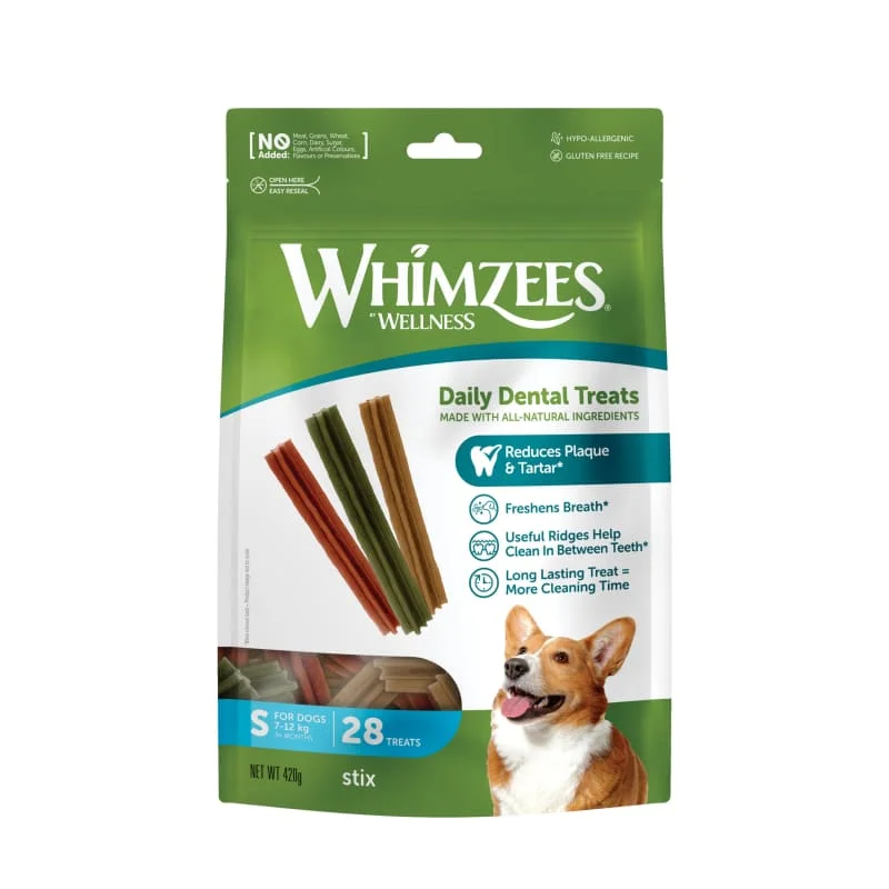 Whimzees Stix Natural Dog Treats 420g (3 Sizes)