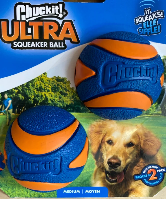 ChuckIt Ultra Squeaker Ball 2PK